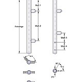 Maßblatt Pfosten 8 Maßblatt Pfosten 8